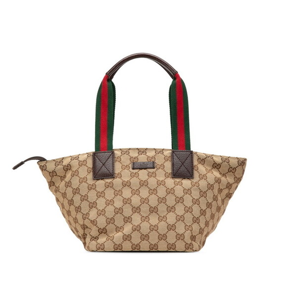 GUCCI Beige Leather Tote Bag